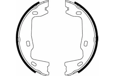 Juego de zapatas de frenos, freno de estacionamiento TRW GS8223 TRW GS8223 Marca Reconocida